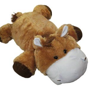 Fiesta 24" Laydown Laying Horse Brown White Plush Stuffed Animal Toy Large RARE